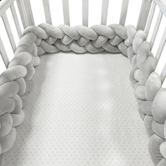 Woven baby bed surround anti-collision strip four strand Fried Dough Twists braid wrapped around the bed surround ins baby child