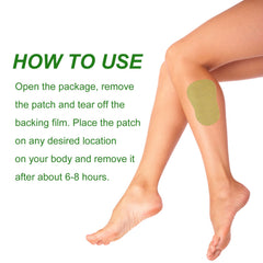 Ginger Wormwood Purifying Pads, Relieve Body Stress And Fatigue Relax Body And Body Toning Body Care Patch