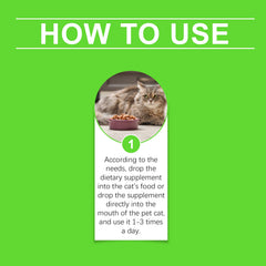 Cats With Probiotic Drops, Care For Cats Health And Vitality Care Absorb Nutritional Supplements