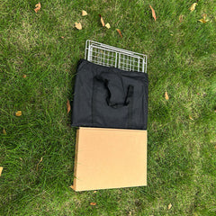 IGT Stainless Steel Folding Basket: Drain & Wash, Ideal Camping Table Accessory.