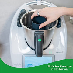 Mixing Bowl Reducer Efficient Chopping Mixing Dicing of Food Garlic Crusher Splash Guard Suitable for Thermomix TM5 TM6