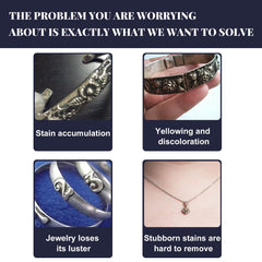 Jewelry Cleaner, Gold And Silver Jewelry Watches Diamond Ring Jewelry Decontamination Anti-Oxidation Cleaner