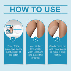 Oceaura Thigh Anti-Wear Adhesive, Thigh And Calf Non-Trace Leg Protector Breathable Invisible Multi-Functional Anti-Wear Foot Adhesive