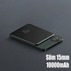 10000mAh Macsafe Magnetic Power Bank PD20W 15W Wireless Fast Charger External Auxiliary Battery Pack For Magsafe iPhone 15 14 13