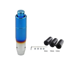 Personalized modification of automotive general metal gear head racing colorful gear lever metal simple wave stick head handbrake