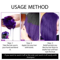 Temporary Party Wax Set, Halloween Party Temporary Convenient Hair Easy To Color And Wash