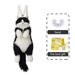 Handmade plush cat backpacks: super cute, trendy. Great bday gifts or toys, doubles as a cat - themed shopping bag!