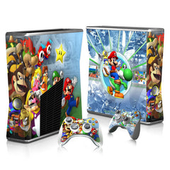 Xbox 360 Slim Full Body Color Membrane Stickers with Scratch-Resistant Protection