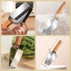 New Watermelon Splitter Watermelon Cutting Artifact 430 Stainless Steel Cutting Piece Splitter Household Melon Triangle Cutting
