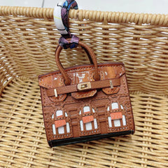 Small house bag mini window pendant headphone bag lipstick car key backpack backpack decoration