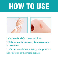 Liquid Bandage Drops Protect Skin Fast Film Formation Breathable Waterproof Skin Repair Drops