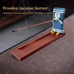 Towelie Servietsky Incense Stick Holder, realistic handmade crafts, home decor, ideal for meditation and yoga.