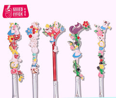 5 pcs Alice Makeup Brushes Design Horsehair Contouring Eyeshadow Brush Eyebrow Brush Lip Brush Beauty Tool