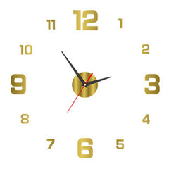 DIY Frameless Creative Wall Clock Wall Decal: A Silent and Stylish Addition for Home Decor, Ideal for Living Rooms and Offices