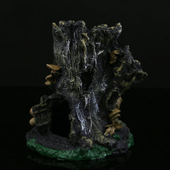 Fish tank pet shelter lizard house tree stump ornaments