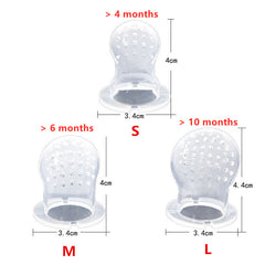 Baby products baby pacifier fruit and vegetable silicone baby nutrition fruit and vegetable mesh bag complementary food feeder