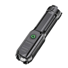 New Telescopic Zoom Glare Flashlight USB Charging Compact Portable Spotlight Long-Range Floodlight Outdoor Lighting
