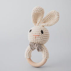 Carving Name Baby Soothing Bell Newborn Gift Bath Gift Knitted Cartoon Doll
