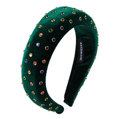 Thickened Sponge Gold Velvet Cloth Headband Female Ins Style Bag Cloth Wide-Brimmed Headband Catwalk Hair Accessories