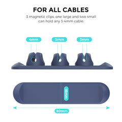 Data cable protection cover charging wire magnetic cable organizer silicone desktop data cable storage and winding device