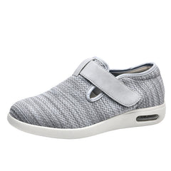 Summer and autumn styles with added fat and widened elderly shoes healthy walking and casual shoes for women easy to put on and take off adjustable shoes