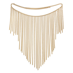 Sexy Multi layer Chain Tassel Body Chain Street Photography Personalized Nightclub Style Performance Clothing Accessories