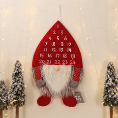 Christmas decorations non-woven fabric simulation wool creative forest man calendar Christmas calendar ornaments