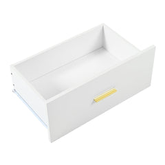 Modern White 9-Drawer Dresser for Bedroom - Ample Storage Wide Chest of Drawers, Sturdy & Safe