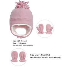 Hat Baby Boy Gloves Set Beanie Newborn Photography Accessories Children's Cap With Ears