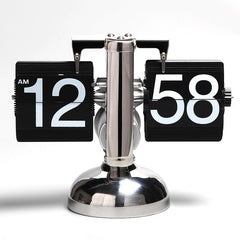 Retro Small Balance Automatic Flipping Clocks Living Room Desktop Clocks