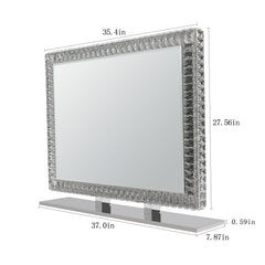 LED Crystal Mirror Light With Dimmable Lights
