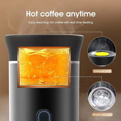 2025 Upgraded 3-in-1 Cordless Coffee Maker - 20Bar Portable for Car/Camping/Home, Capsule/Powder, USB Fast Heat