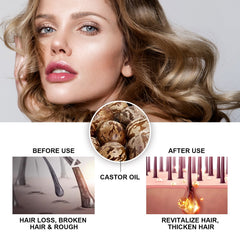 HOEGOA Hair Growth Serum, Dense Hair Repair Dry And Irritated Hair Moisturizing Hair Dense Hair Care Essential Oil