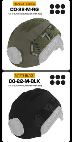 FAST SF Ultra-high Cut Camouflage Helmet Cover (Medium Size, M)