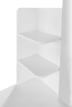 Makeup Vanity Desk With LED Lighted Mirror ,Dressing Table Set With 2 Large Drawers 10 LED Light ,White Color