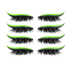New Glitter Self-Adhesive Eyeliner Eyeshadow Sticker Double Eyelid False Eyelashes Waterproof Party Eye Makeup Sticker