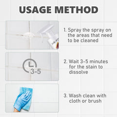 Jue-fish Tile Cleaning Spray, Kitchen Bathroom Wall Floor Tile Decontaminating Cleaning Spray