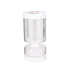 Circular Fifth Generation Dry-Wet Separation Pickle Jar: Sand Timer Glass Container