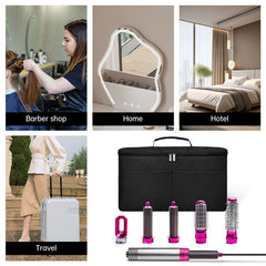 travel storage bag compatible with Dyson Airwrap Styler, a portable organizer with multi-pockets for hair curler and attachments
