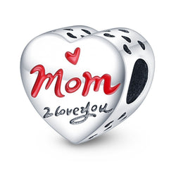 Mother's Day heart-shaped blessing pendant birthday gift DIY jewelry accessories