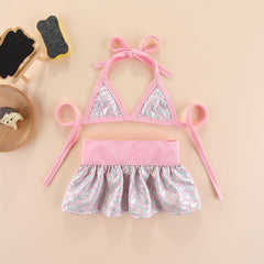 Summer Pet Clothing Pet Bikini Set Swimwear Teddy Beach Puppet Cat and Dog Clothing Pet Swimwear
