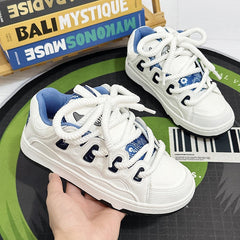 National trendy white shoes for men niche trendy thick soled sports sneakers for women