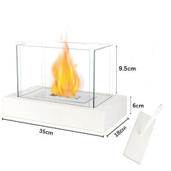 Four sided square alcohol fireplace lamp bar atmosphere desktop decoration heating oven lamp home real fire fireplace