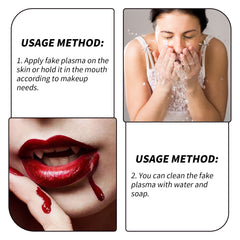 Halloween Plasma Props, Plasma Spray Fake Blood Vampire Zombie Blood Simulation Parody Makeup Props