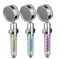 Supercharged Shower Water Purification Filtration Bathroom Shower Head Hand Held Shower Shower Head Double Large Turbo Cyclone