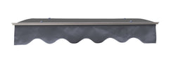 DA4734W Series Door Window Awning Made of 0.137 Inch Thick Crystal Polycarbonate Sheet in size of 47" Wide x 34" Brown Roof