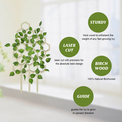 Garden Plant Trellis, Home Wooden Geometric Molding Decorative Support Flower Arrangements Climbing Pergola