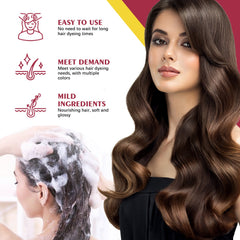 Black Hair Shampoo Series, Gentle, Non-Irritating And Moisturizing Scalp Easily Changing Color Hair Shampoo