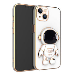 6D  Astronaut Bracket Apple 13ProMax Mobile Phone Case Comes With Lens Film Suitable For iPhone12 Protective Soft Case
