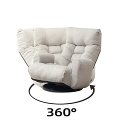 Adjustable head and waist game chair lounge chair in the living room 360 degree rotatable sofa chair